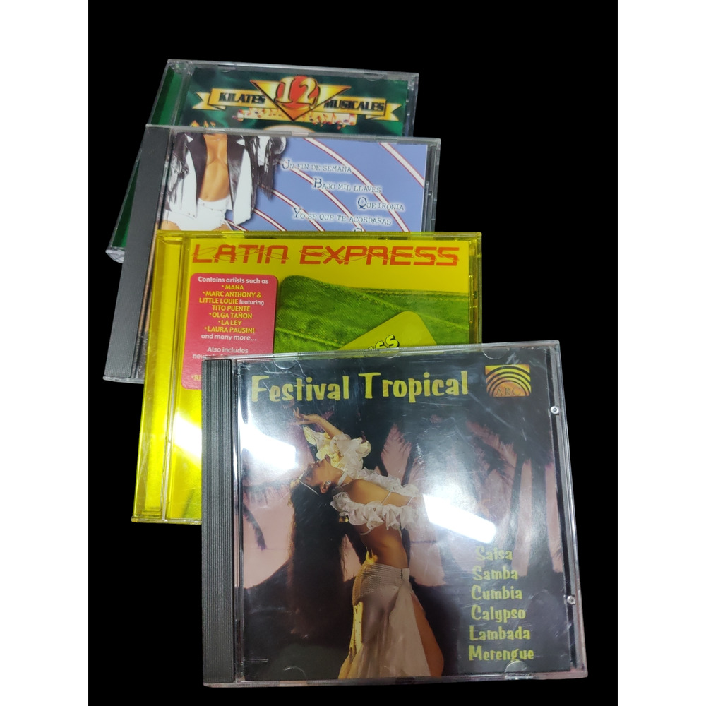 Bundle of Latin/Spanish dance CD'S.

Paquete de CD de baile Latino/Espanol